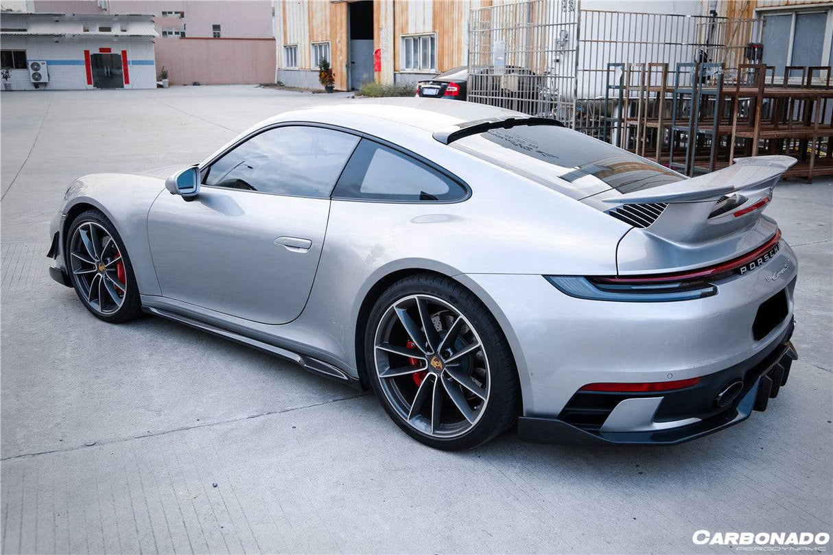 2019-2024 Porsche 911 992 Carrera Targa Sport Design Bumper WP Style Dry Carbon Fiber Rear Lip