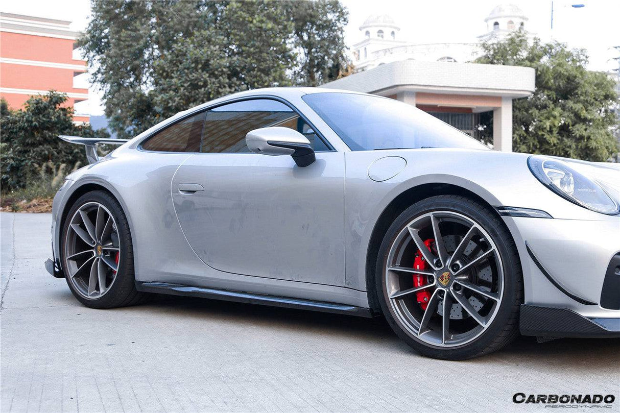 2019-2024 Porsche 911 992 Carrera  S  4 4S  Targa  Cabriolet WP Style Dry Carbon Fiber Side Skirts