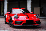 2019-2024 Porsche 911 992 Carrera Targa Sport Design WP Style Dry Carbon Fiber Bumper Canards