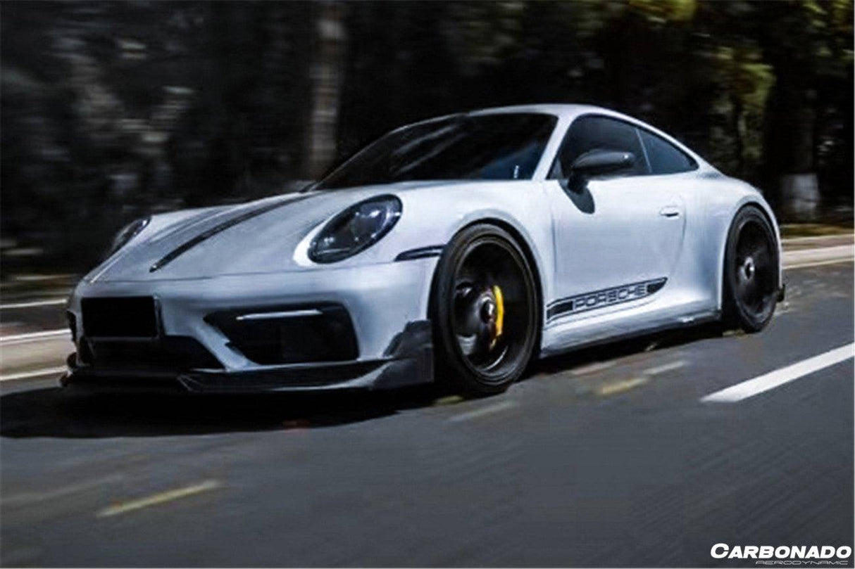 2019-2024 Porsche 911 992 Carrera Targa Sport Design Bumper WP Style Dry Carbon Fiber Front Lip