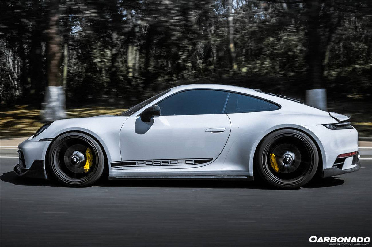 2019-2024 Porsche 911 992 Carrera  S  4 4S  Targa  Cabriolet WP Style Dry Carbon Fiber Side Skirts