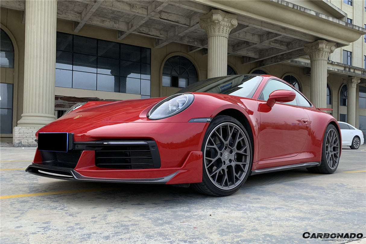 2019-2024 Porsche 911 992 Carrera  S  4 4S  Targa  Cabriolet WP Style Dry Carbon Fiber Side Skirts