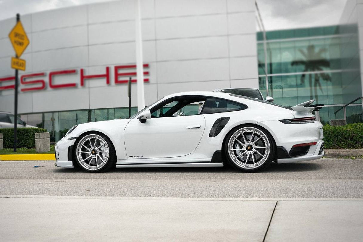 2019-2024 Porsche 911 992 TurboS TA Style DRY Carbon Fiber Side Skirts