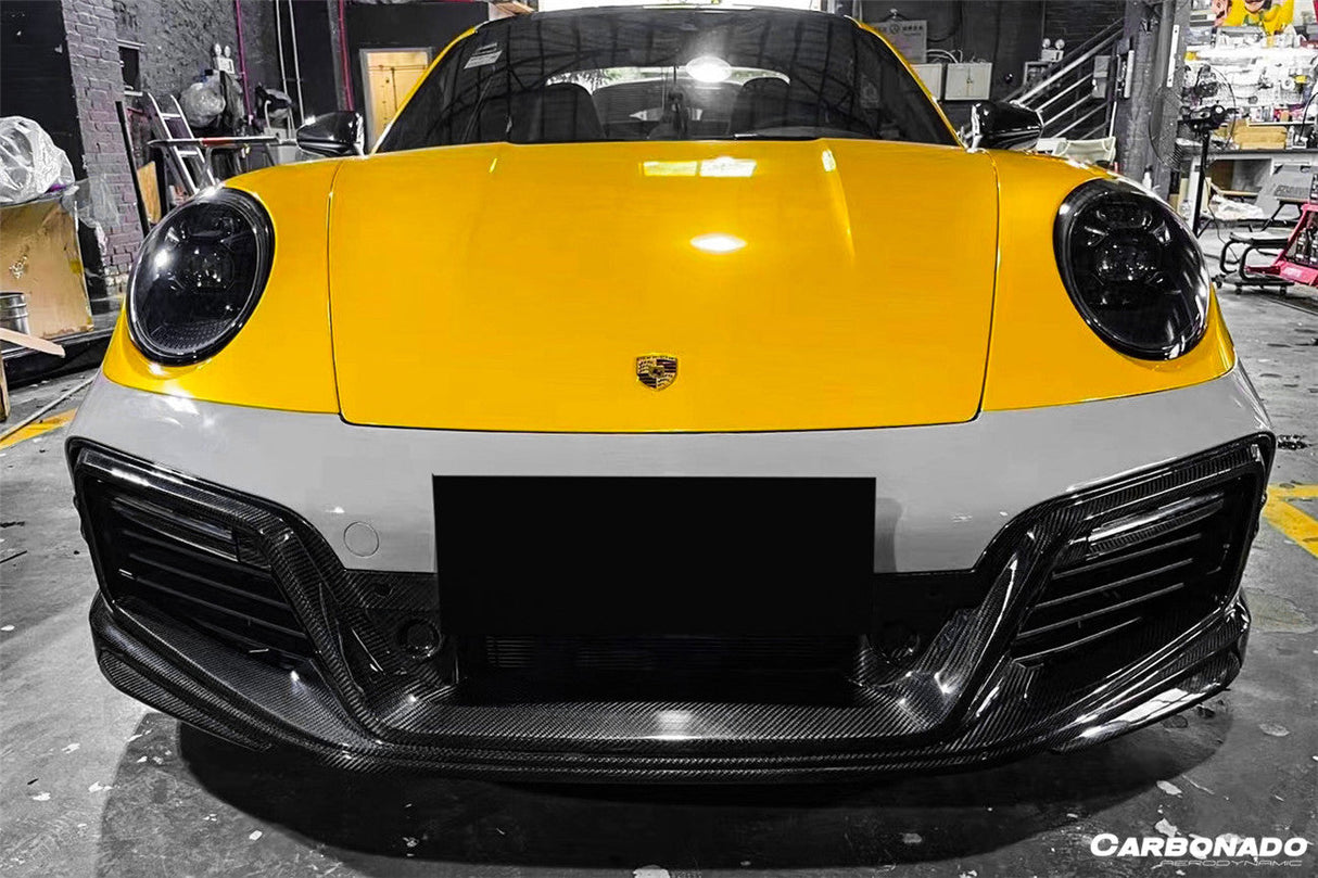 2019-2024 Porsche 911 992 Turbo S TA Style Front Bumper