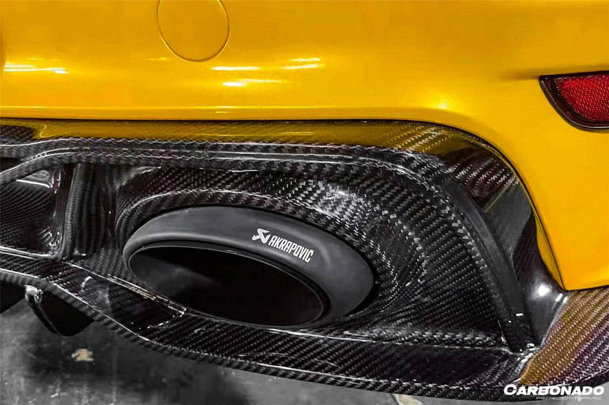 2019-2024 Porsche 911 992 Turbo S TA Style DRY Carbon Fiber Rear Lip With Winglets