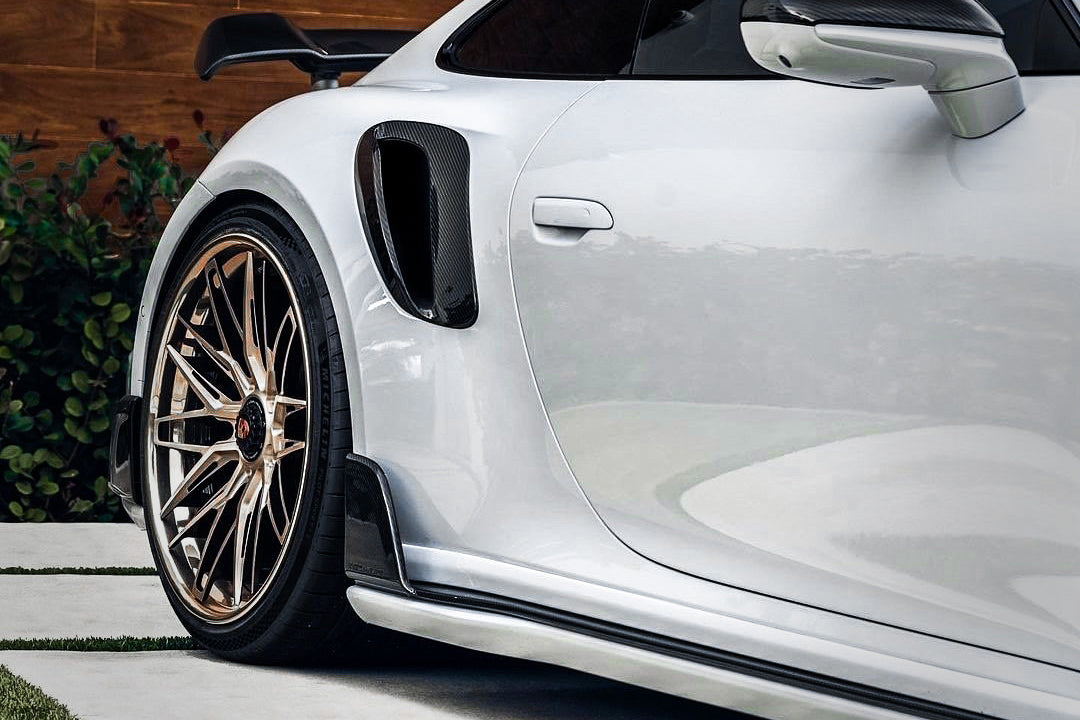 2019-2024 Porsche 911 992 TurboS TA Style DRY Carbon Fiber Side Skirts