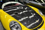 2005-2012 Porsche Carrera 911    997 Turbo    Cayman    Boxster 987 GT2RS Style Carbon Fiber Hood