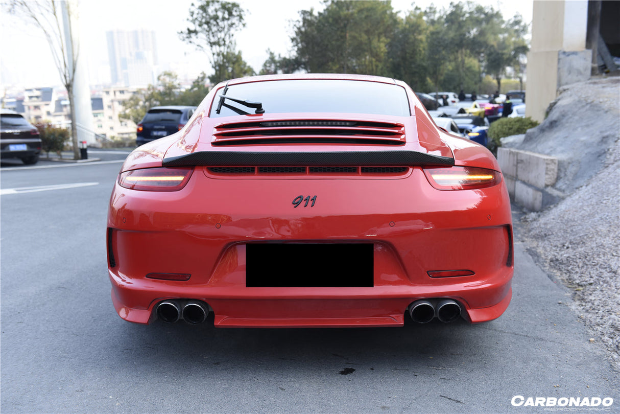 2012-2015 Porsche 911 991.1 Carrera S 2C GT3 Style Rear Bumper (For Quad-Exhaust)
