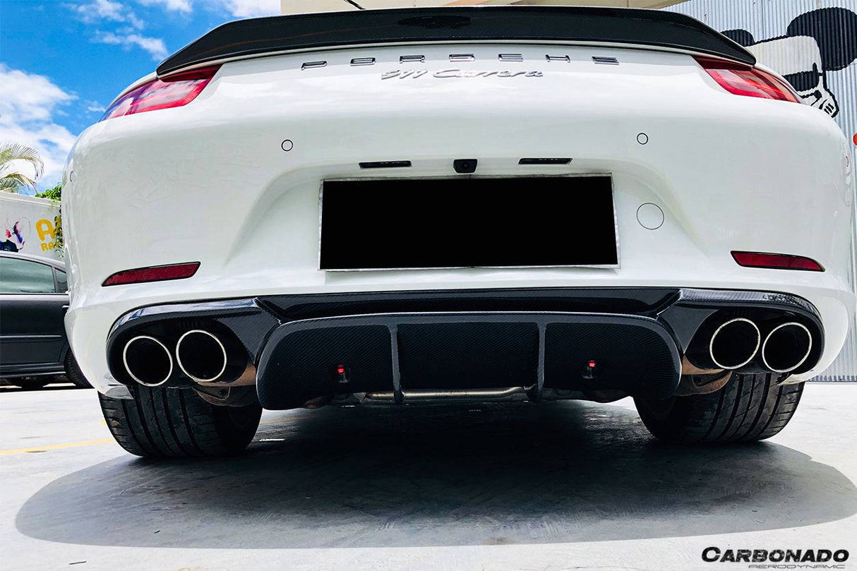 2012-2015 Porsche 911 991.1 Carrera  S  4S VRS-2 Style Carbon Fiber Rear Diffuser