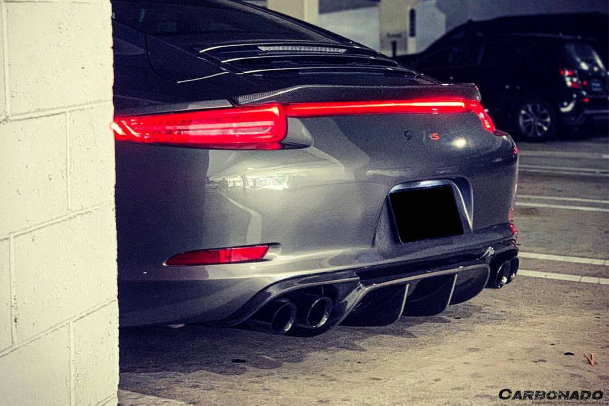 2012-2015 Porsche 911 991.1 Carrera  S  4S VRS-2 Style Carbon Fiber Rear Diffuser