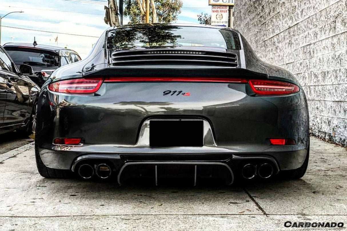 2012-2015 Porsche 911 991.1 Carrera  S  4S VRS-2 Style Carbon Fiber Rear Diffuser