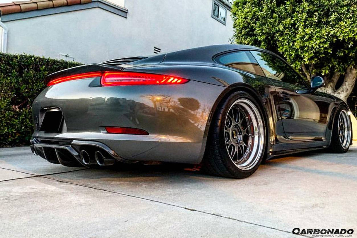2012-2015 Porsche 911 991.1 Carrera  S  4S VRS-2 Style Carbon Fiber Rear Diffuser