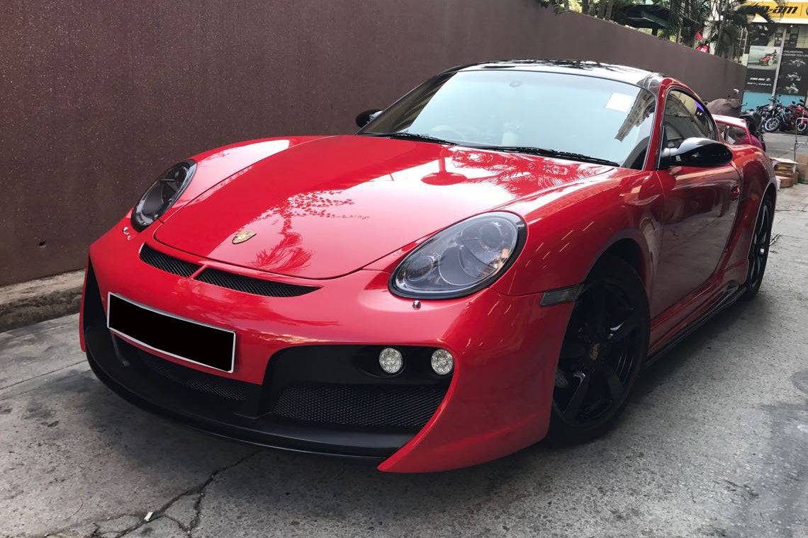 2005-2008 Porsche Cayman  Boxster 987 TA Style Front Bumper with LED Lights