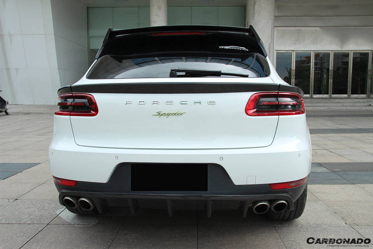 2014-2019 Porsche Macan BS Style Carbon Fiber Rear Decklid Spoiler