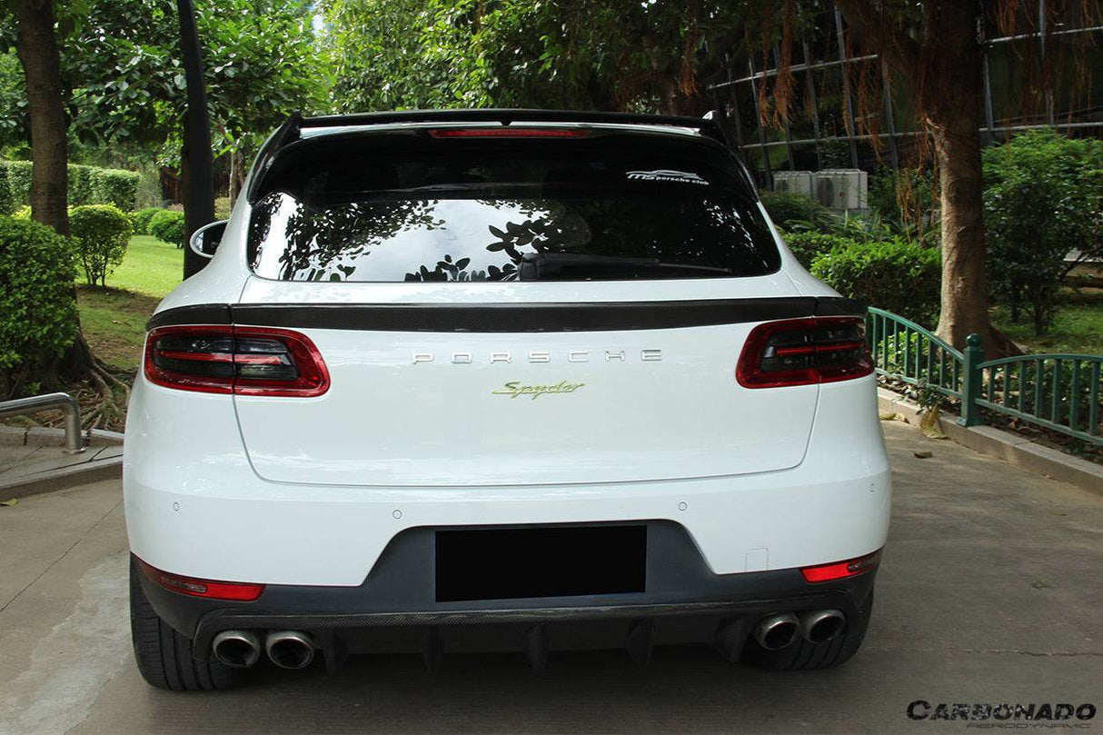 2014-2019 Porsche Macan BS Style Carbon Fiber Roof Spoiler