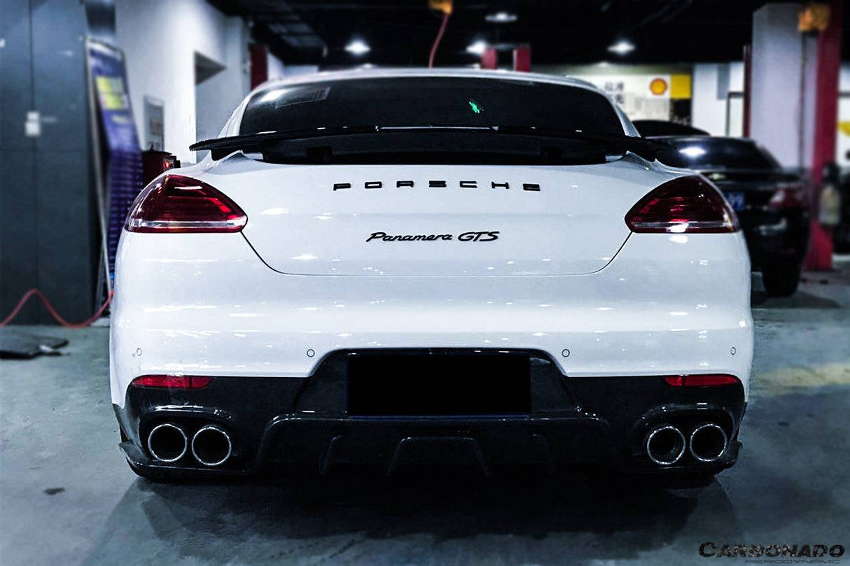 2013-2016 Porsche Panamera 970.2 BS-Sport Style Carbon Fiber Rear Diffuser