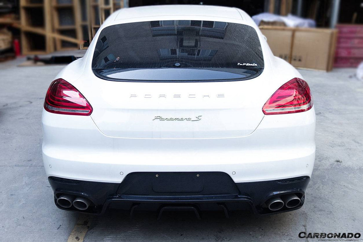 2013-2016 Porsche Panamera 970.2 BS-Sport Style Carbon Fiber Rear Diffuser