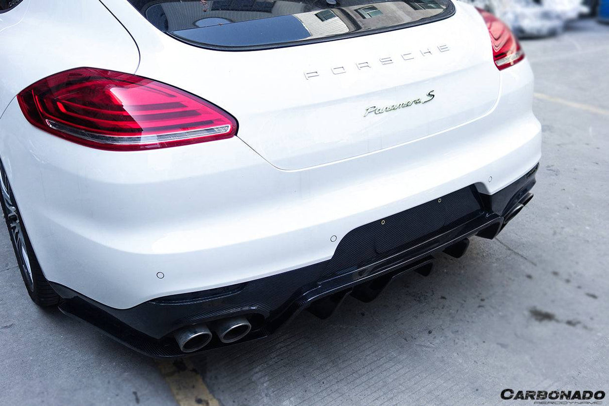 2013-2016 Porsche Panamera 970.2 BS-Sport Style Carbon Fiber Rear Diffuser