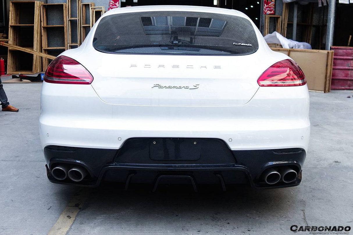 2013-2016 Porsche Panamera 970.2 BS-Sport Style Carbon Fiber Rear Diffuser