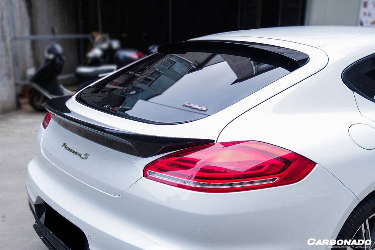 2013-2016 Porsche Panamera 970.2 TAS Style Carbon Fiber Trunk Spoiler