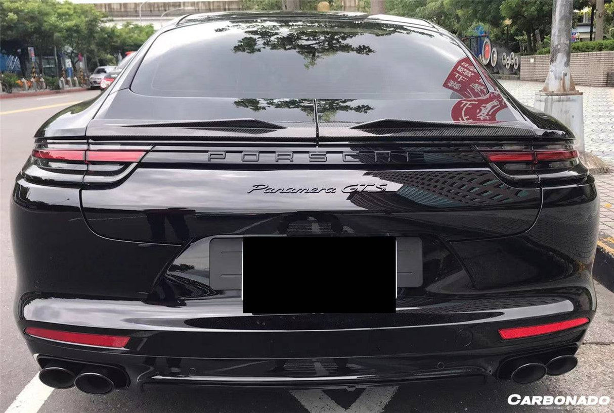 2017-2023 Porsche Panamera 971 TA Style DRY Carbon Fiber Trunk Spoiler