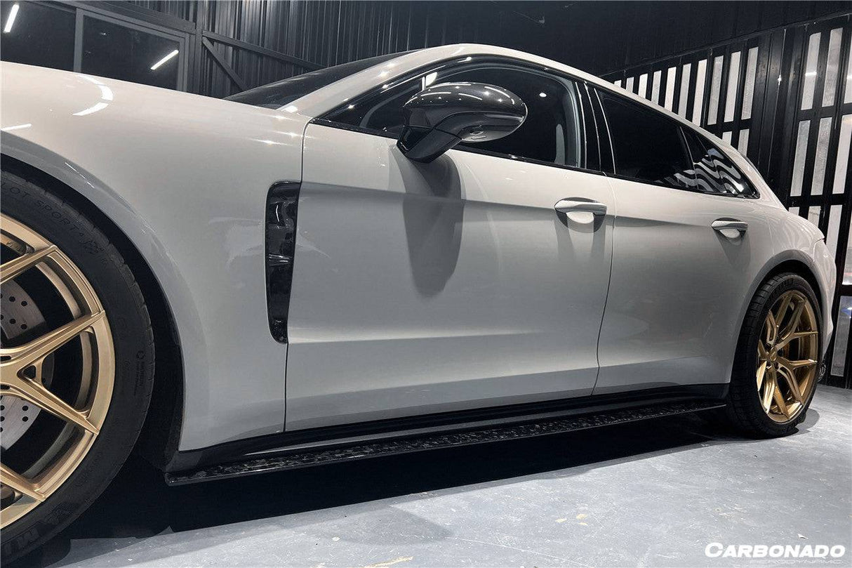 2017-2023 Porsche Panamera 971 4S    4    GTS OD Style DRY Carbon Fiber Side Skirts