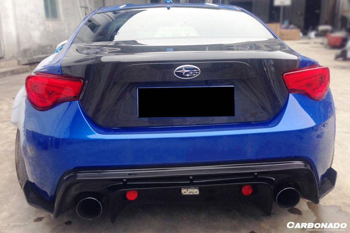 2012-2020 Scion FRS   Toyota GT86  Subaru BRZ RBY1 Style Carbon Fiber Rear Lip