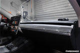 2020-2023 Tesla Model 3 Y OEM Style Autoclave Carbon Fiber Dashboard Trim Interior Replacement