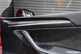 2020-2023 Tesla Model 3 Y OEM Style Autoclave Carbon Fiber Door Trim Interior Replacement