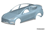 2020-2024 Tesla Model Y AD Style Autoclave Carbon Fiber Front Lip