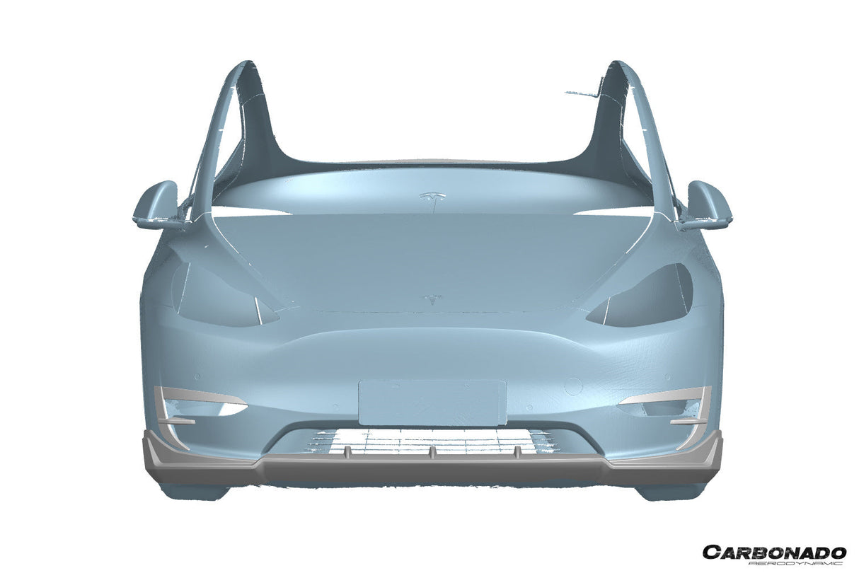 2020-2024 Tesla Model Y AD Style Autoclave Carbon Fiber Front Daytime Running Light Covers
