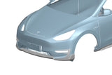 2020-2024 Tesla Model Y AD Style Autoclave Carbon Fiber Front Daytime Running Light Covers