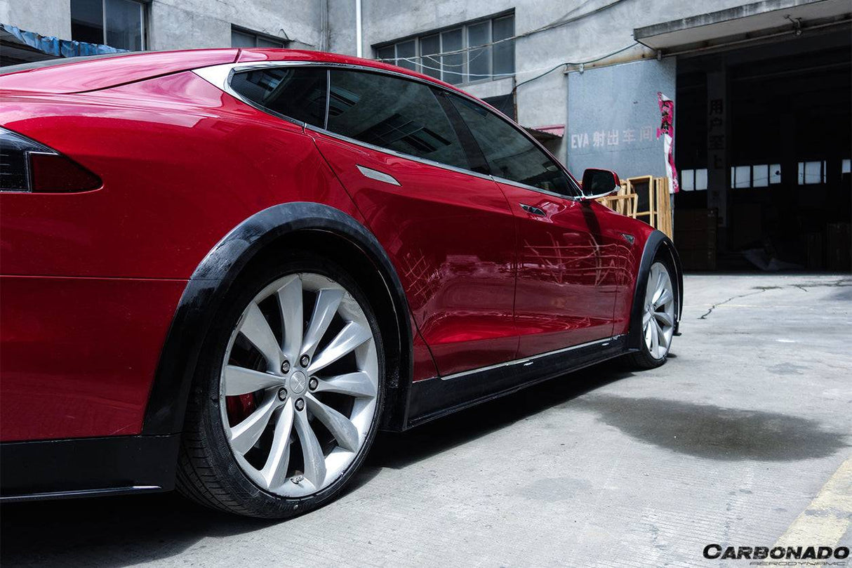 2012-2015 Tesla Model S RZS Style Part Carbon Fiber Full Kit