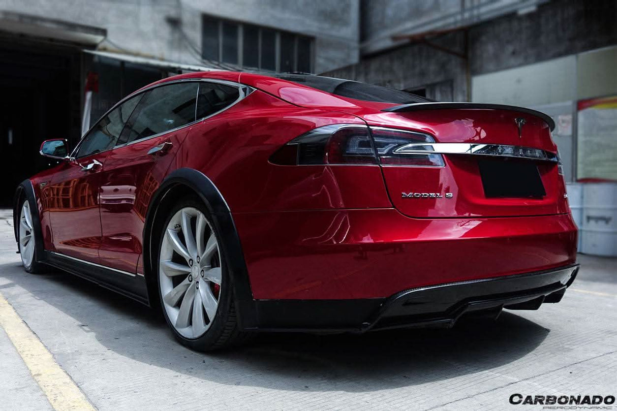 2012-2015 Tesla Model S RS Style Rear Lip