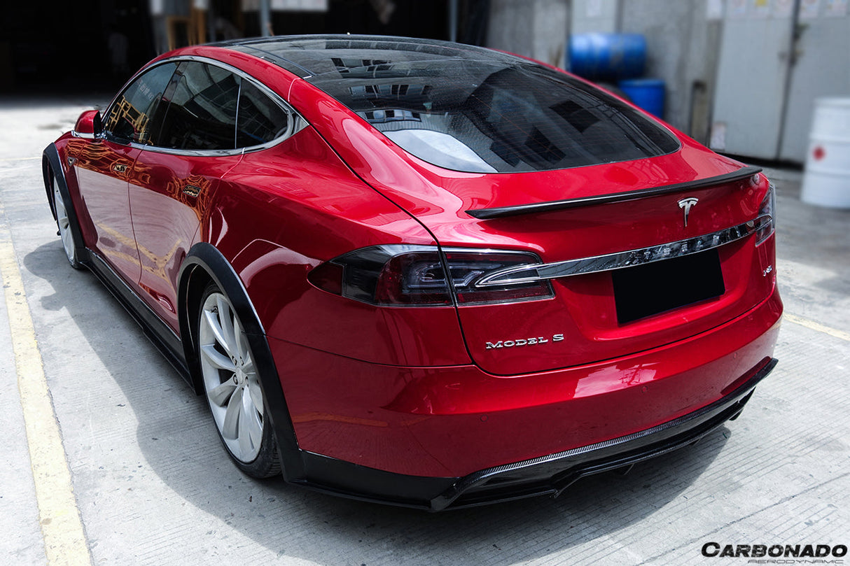 2012-2015 Tesla Model S RZS Style Part Carbon Fiber Full Kit