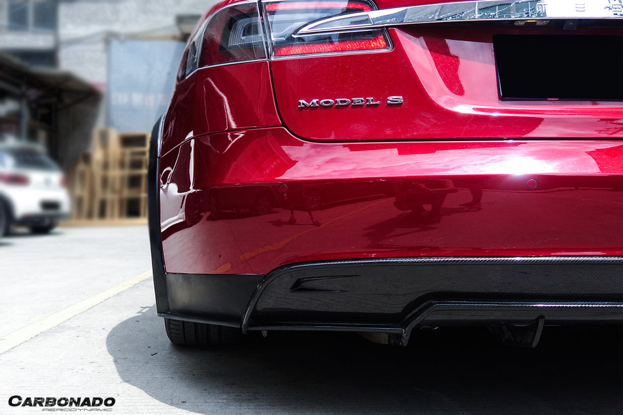 2012-2015 Tesla Model S RS Style Rear Lip