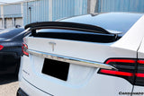 2016-2025 Tesla Model X SUV RZS Style Carbon Fiber Trunk Spoiler