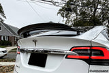 2016-2025 Tesla Model X SUV RZS Style Carbon Fiber Trunk Spoiler