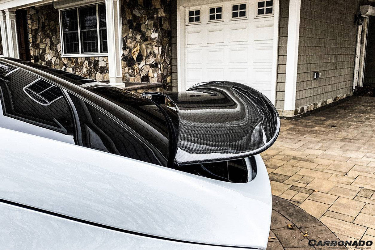 2016-2025 Tesla Model X SUV RZS Style Carbon Fiber Trunk Spoiler