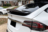 2016-2025 Tesla Model X SUV RZS Style Carbon Fiber Trunk Spoiler