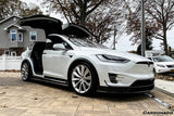 2016-2021 Tesla Model X SUV RZS Style Carbon Fiber Side Skirts