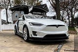 2016-2021 Tesla Model X SUV RZS Style Carbon Fiber Front Lip