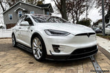 2016-2021 Tesla Model X SUV RZS Style Carbon Fiber Front Lip
