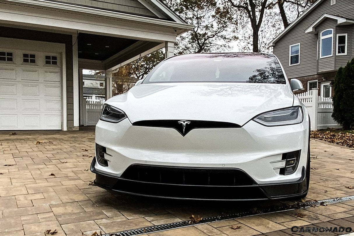 2016-2021 Tesla Model X SUV RZS Style Carbon Fiber Front Canards
