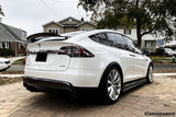2016-2025 Tesla Model X SUV RZS Style Carbon Fiber Trunk Spoiler