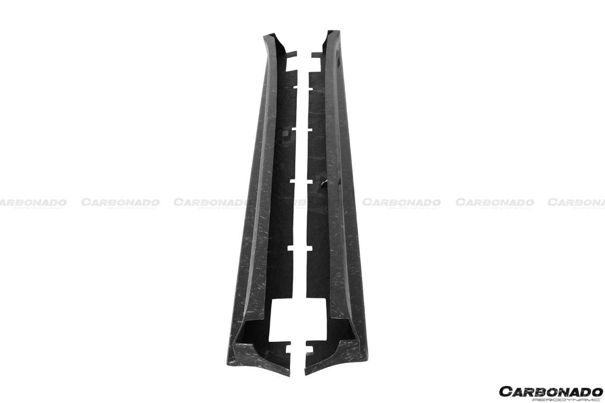 2016-2021 Tesla Model X SUV RZS Style Carbon Fiber Side Skirts