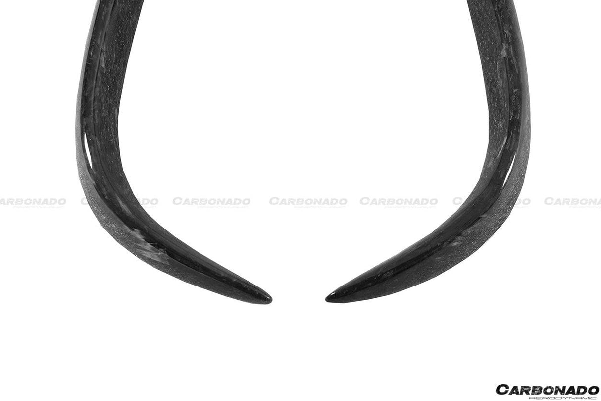 2016-2021 Tesla Model X SUV RZS Style Carbon Fiber Rear Bumper Canards