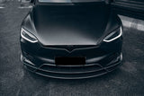 2016-2021 Tesla Model X SUV RZS Style Carbon Fiber Front Lip