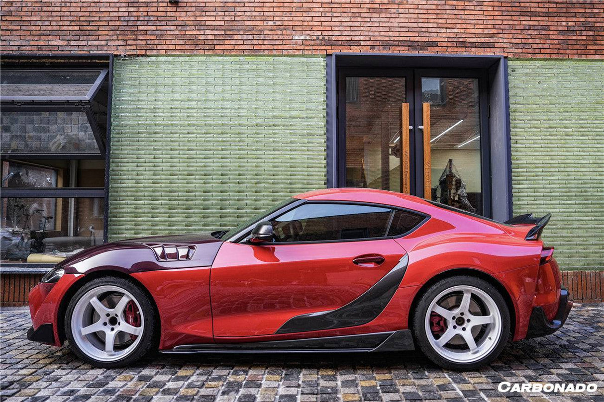 2019-2023 Toyota GR Supra (J29 DB) A90 A91 OEM Style Carbon Fiber Door Panel Garnish Trim Replacement