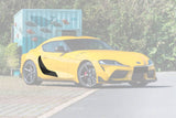 2019-2023 Toyota GR Supra (J29 DB) A90 A91 OEM Style Carbon Fiber Door Panel Garnish Trim Replacement